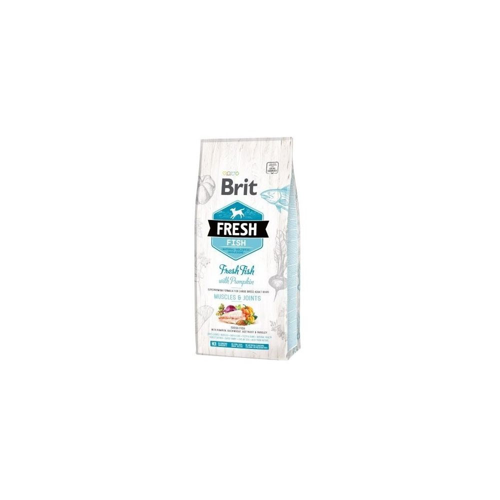 Brit Fresh Fish With Pumpkin Ryba Dynia Large Breed Adult Dogs Muscles & Joints Karma Dla Dorosłych Psów Dużych Ras 2,5 kg