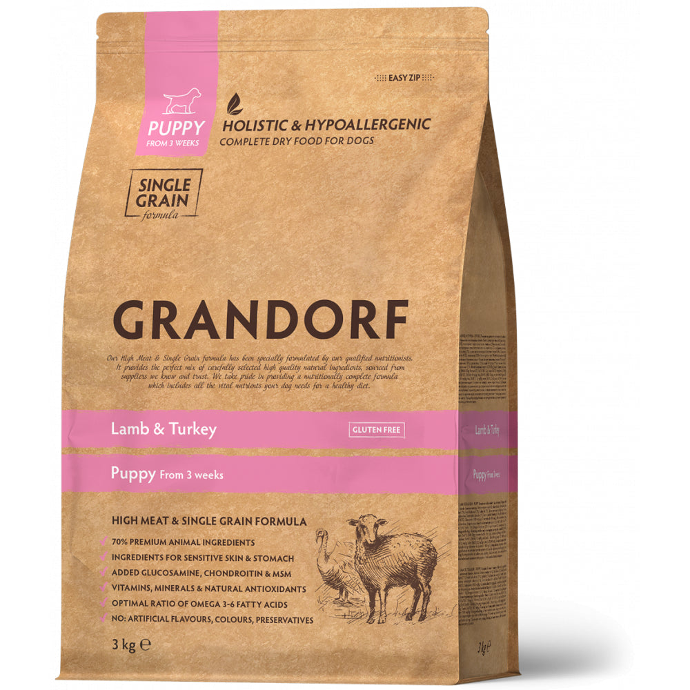 Grandorf Lamb & Turkey Puppy Sucha Karma Dla Szczeniąt 3 kg