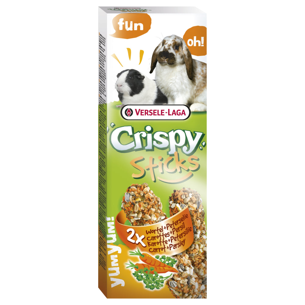 Versele Laga Crispy Sticks Rabbits-Guinea Pigs Carrot & Persley Kolby Dla Królików i Kawii Domowych 2 szt