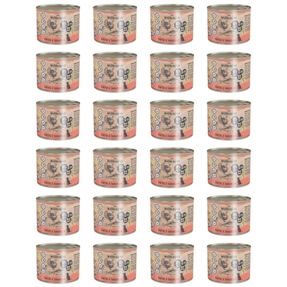 Pakiet Wiejska Zagroda Dorsz z Indykiem 24 x 200 g