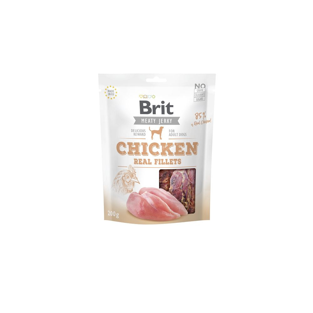 Brit Jerky Chicken Fillets Kurczak Przysmak Dla Psa 200 g