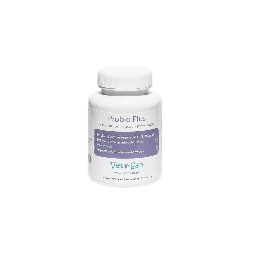 Vetosan Probio Plus Odbudowa Mikroflory Jelit Dla Psów i Kotów 60 Tabletek
