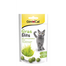 GIMCAT Gras Bits Tabs 40g przysmaki dla kota z trawą