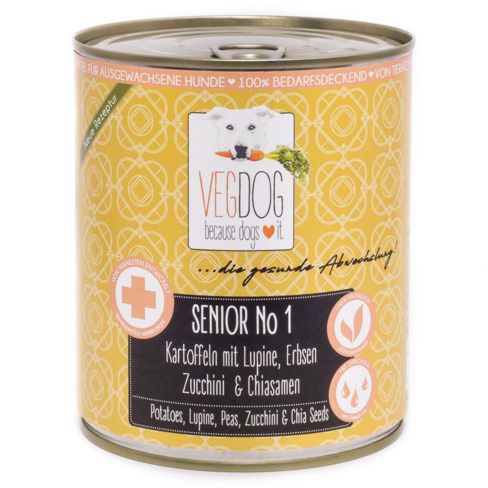 Vegdog Senior Wegetariańska Mokra Karma Dla Psów Seniorów 800 g