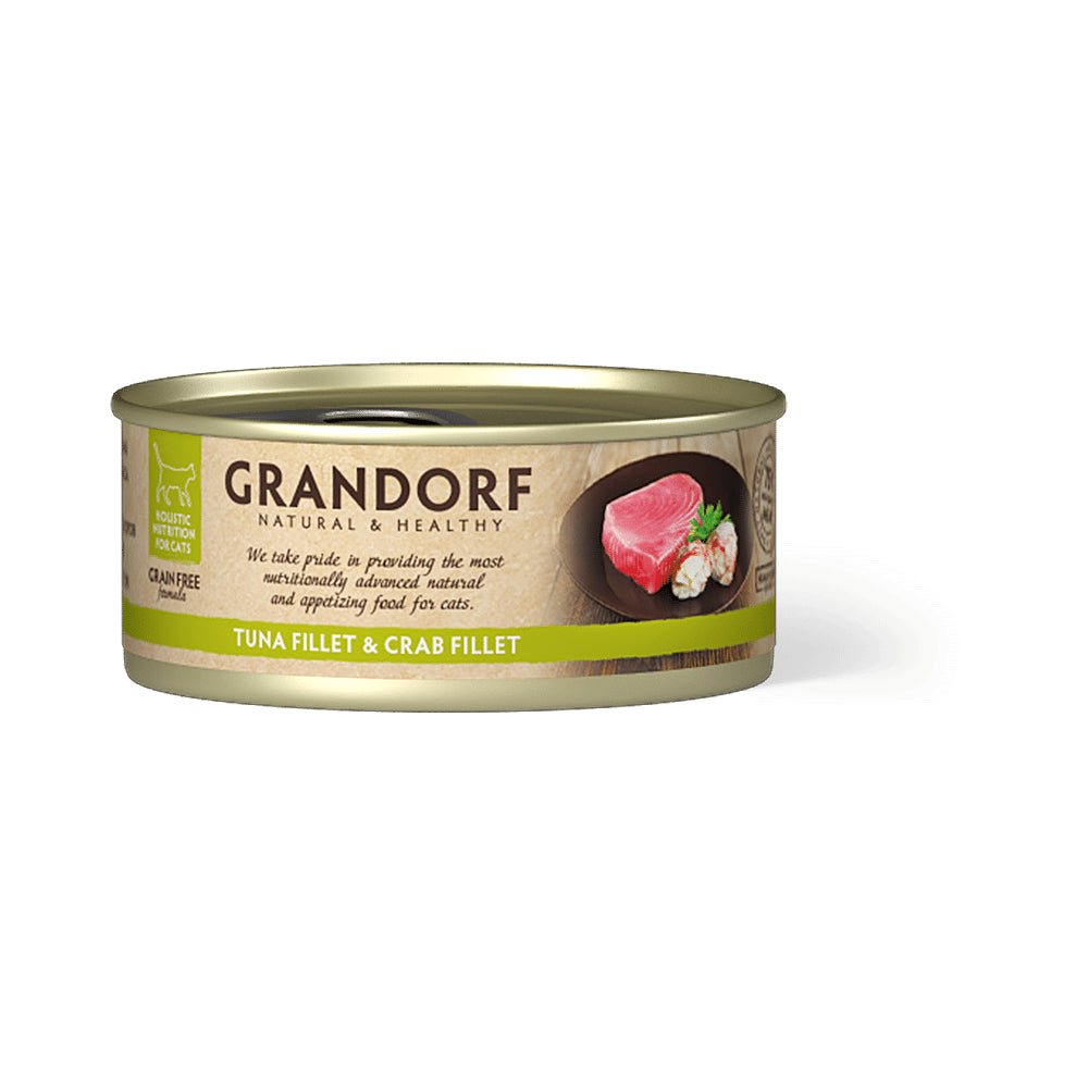 Grandorf Tuna Fillet & Crab Fillet Mokra Karma Dla Kota Filet z Tuńczyka i Kraba 70 g