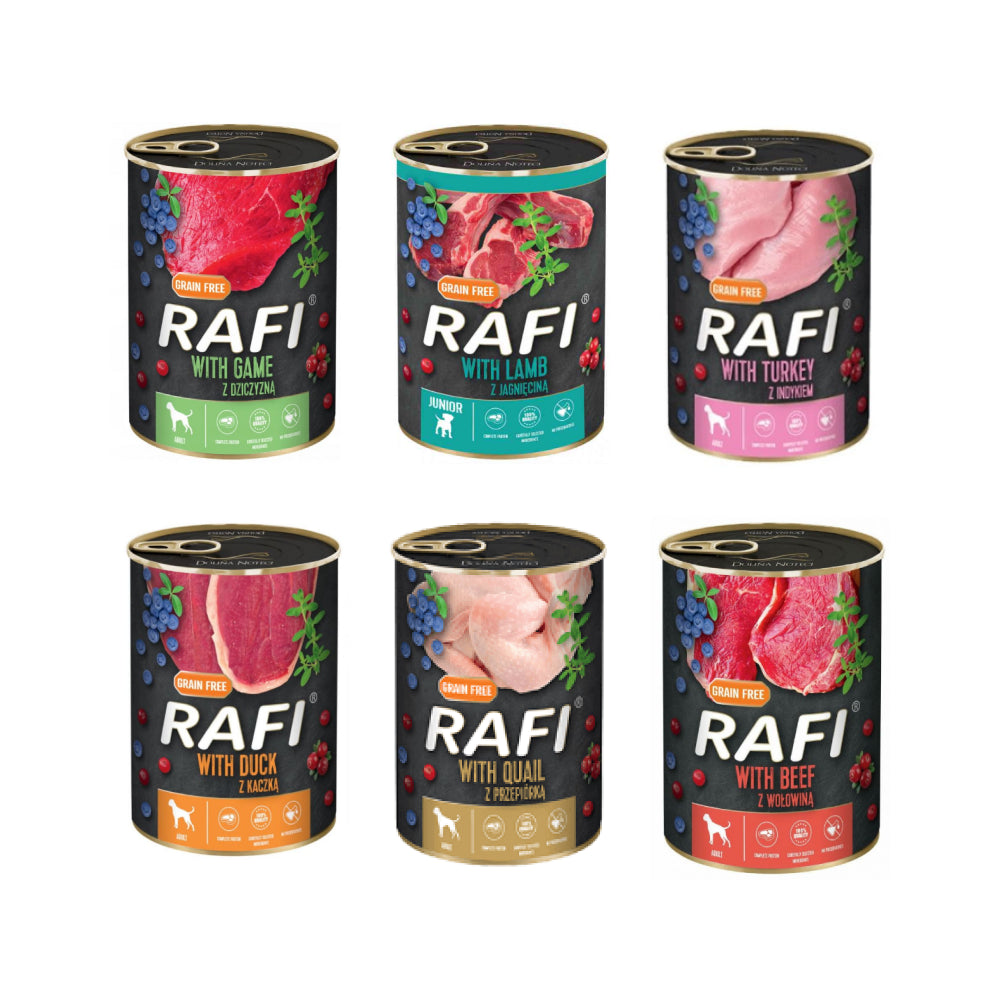 Pakiet Karma Dla Psa Rafi Mix Smaków 6 x 400 g