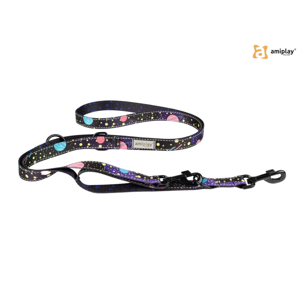 Amiplay Smycz Regulowana 7w1 BeSpace Rozmiar XL Milkyway