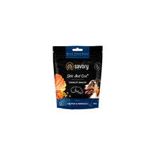 Savory Dog Crunchy Snacks Skin&Coat Salmon&Marigold Chrupiące Przysmaki Zdrowa Skóra i Sierść z Łososiem i Nagietkiem Dla Psów 200 g