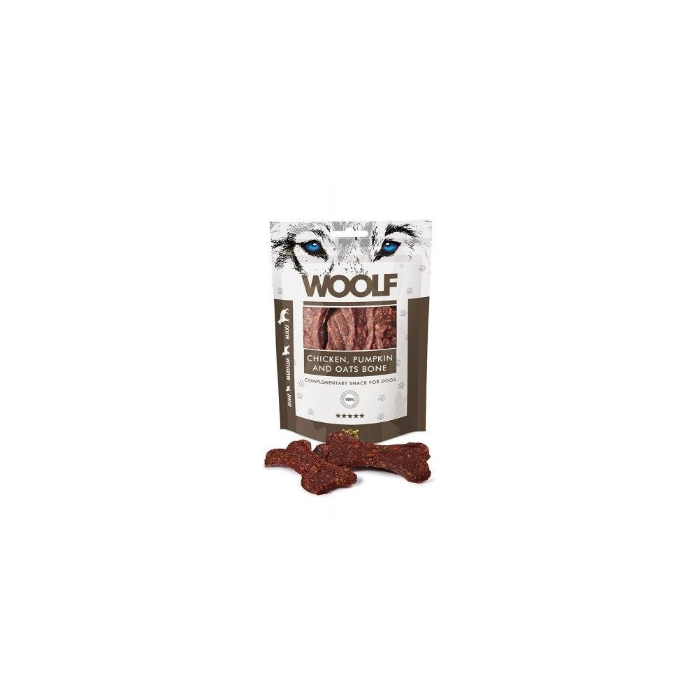 Woolf Chicken, Pumpkin And Oats Bone Kurczak Dynia Owies Przysmak Dla Psa 100 g