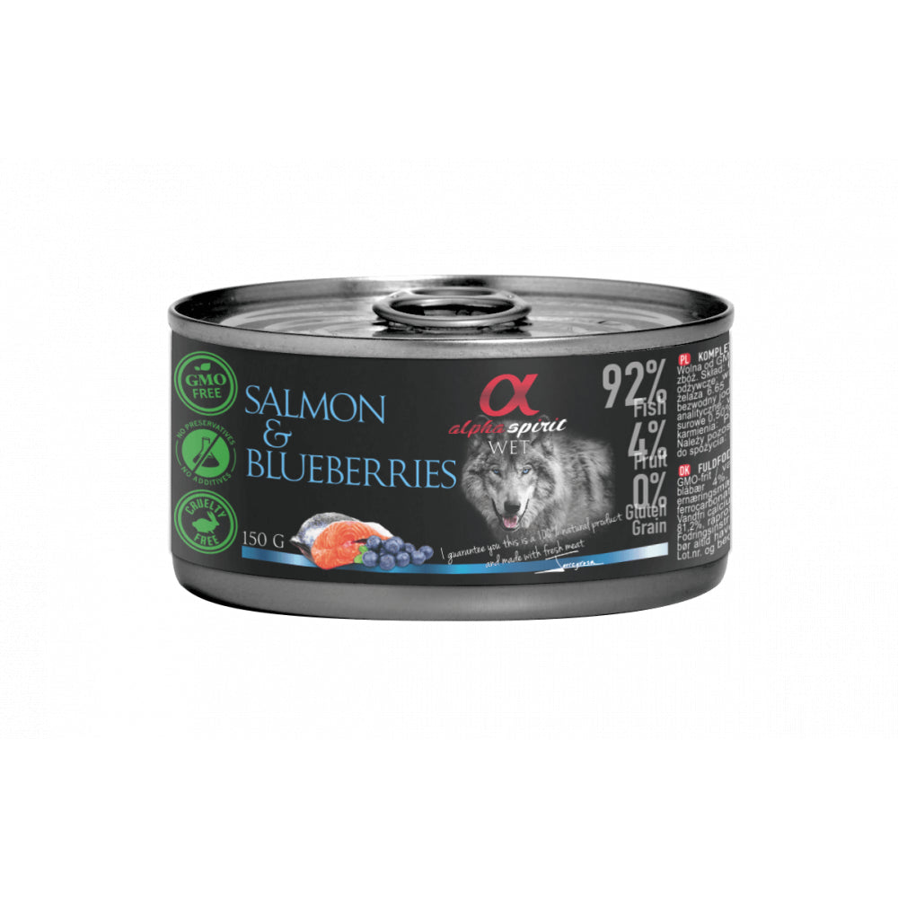 Alpha Spirit Mokra Karma Dla Psa Łosoś z Jagodami 150 g