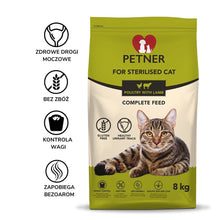 Petner Sterilised Cat Z Drobiem I Jagnięciną Karma Dla Kota 8 kg