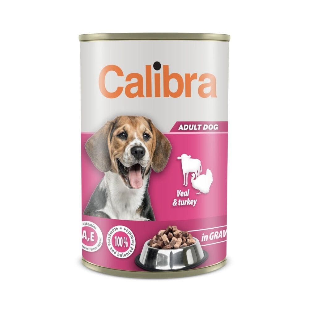CALIBRA Dog Veal and Turkey 1240g puszka