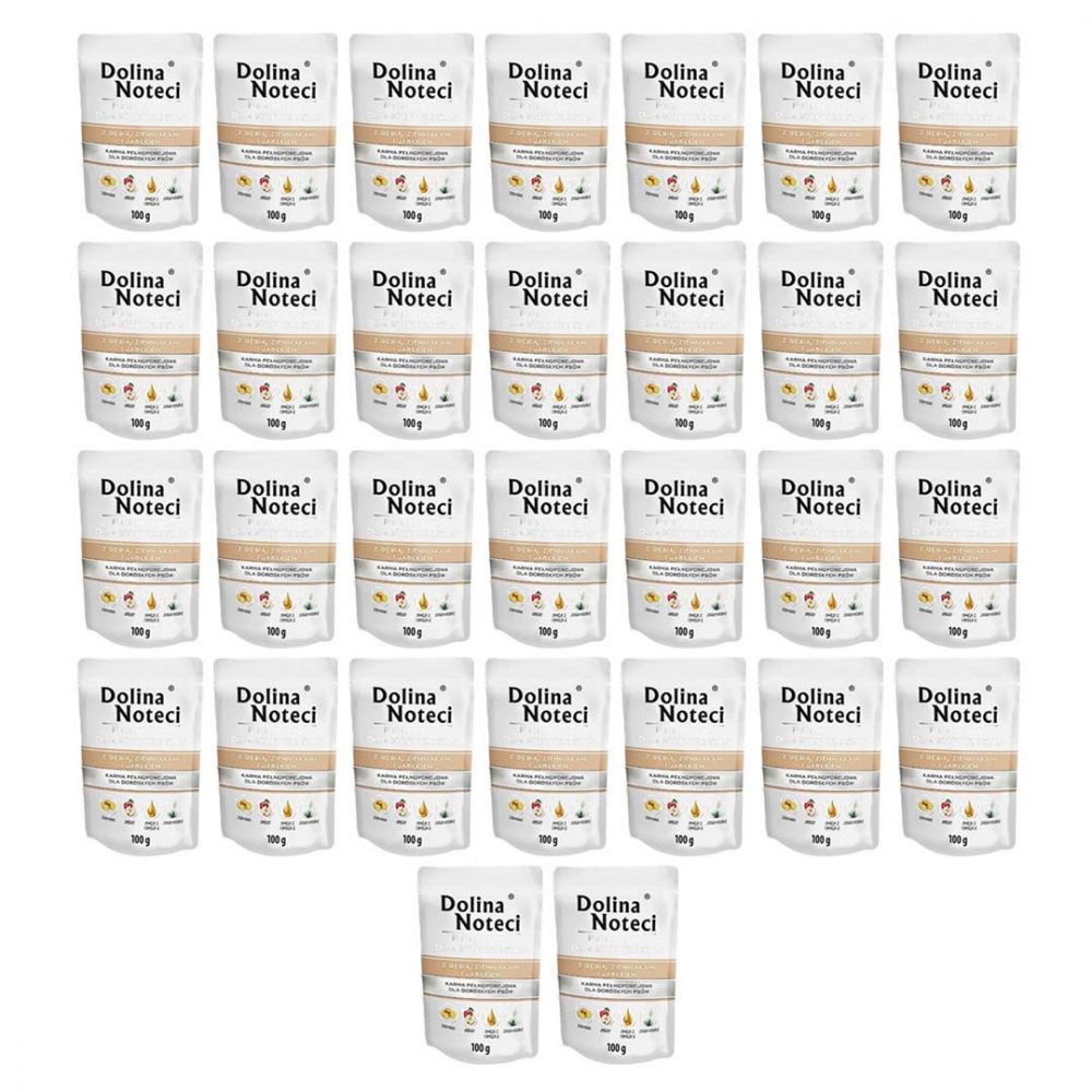 PAKIET FBA Dolina Noteci Premium z Gęsią Ziemniakami i Jabłkiem Małe Rasy 100 g X 30