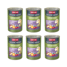 Pakiet Animonda GranCarno Superfoods Jagnięcina, Szarłat, Żurawina, Olej z Łososia 6 x 400 g