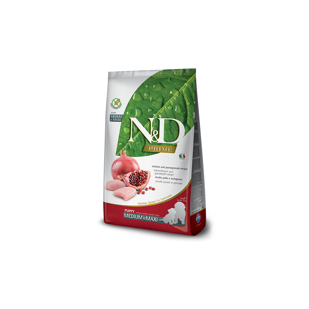 Farmina N&D Prime Chicken & Pomegranate Puppy Medium Maxi Karma Dla Szczeniąt Średnich i Dużych Ras 2,5 kg