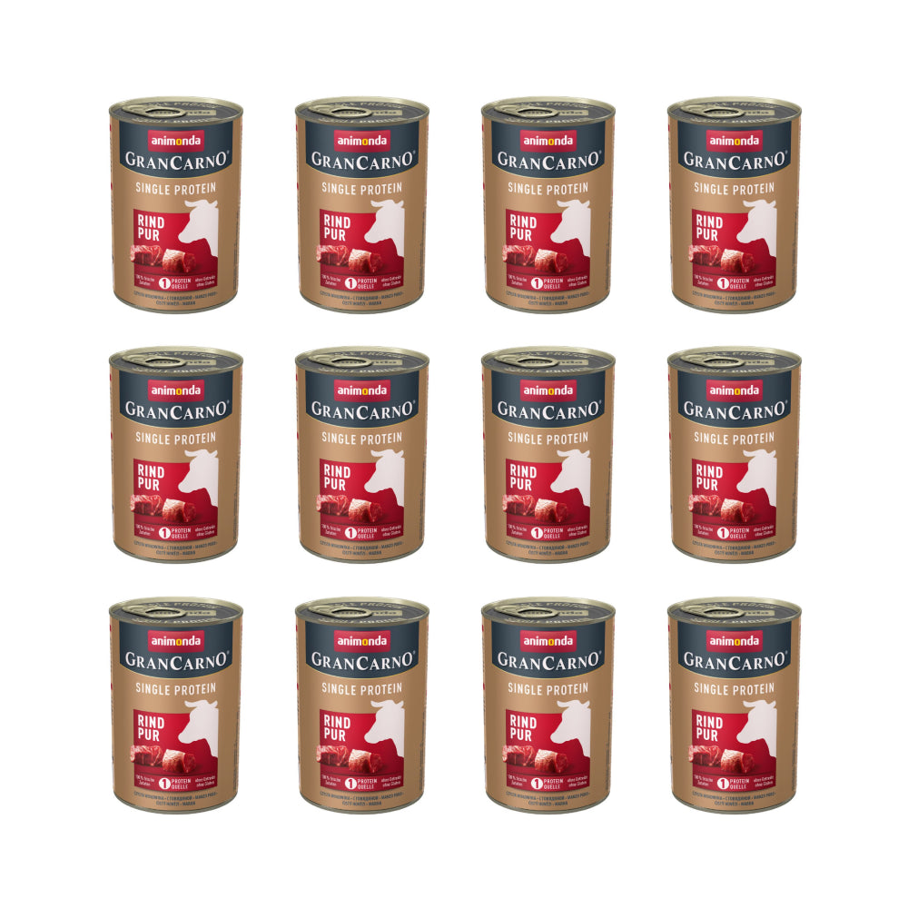 Pakiet Animonda GranCarno Single Protein Wołowina 12 x 400 g