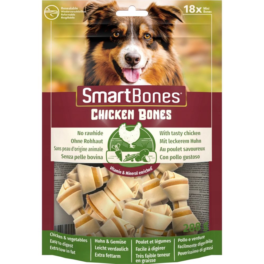 Smart Bones Chicken Mini Kości Do Żucia Dla Małych Psów 18 Sztuk 228 g