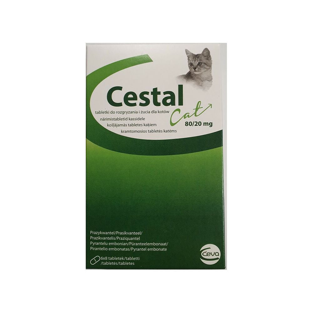 Cestal Cat Tabletki Na Odrobaczanie 48 Tabletek