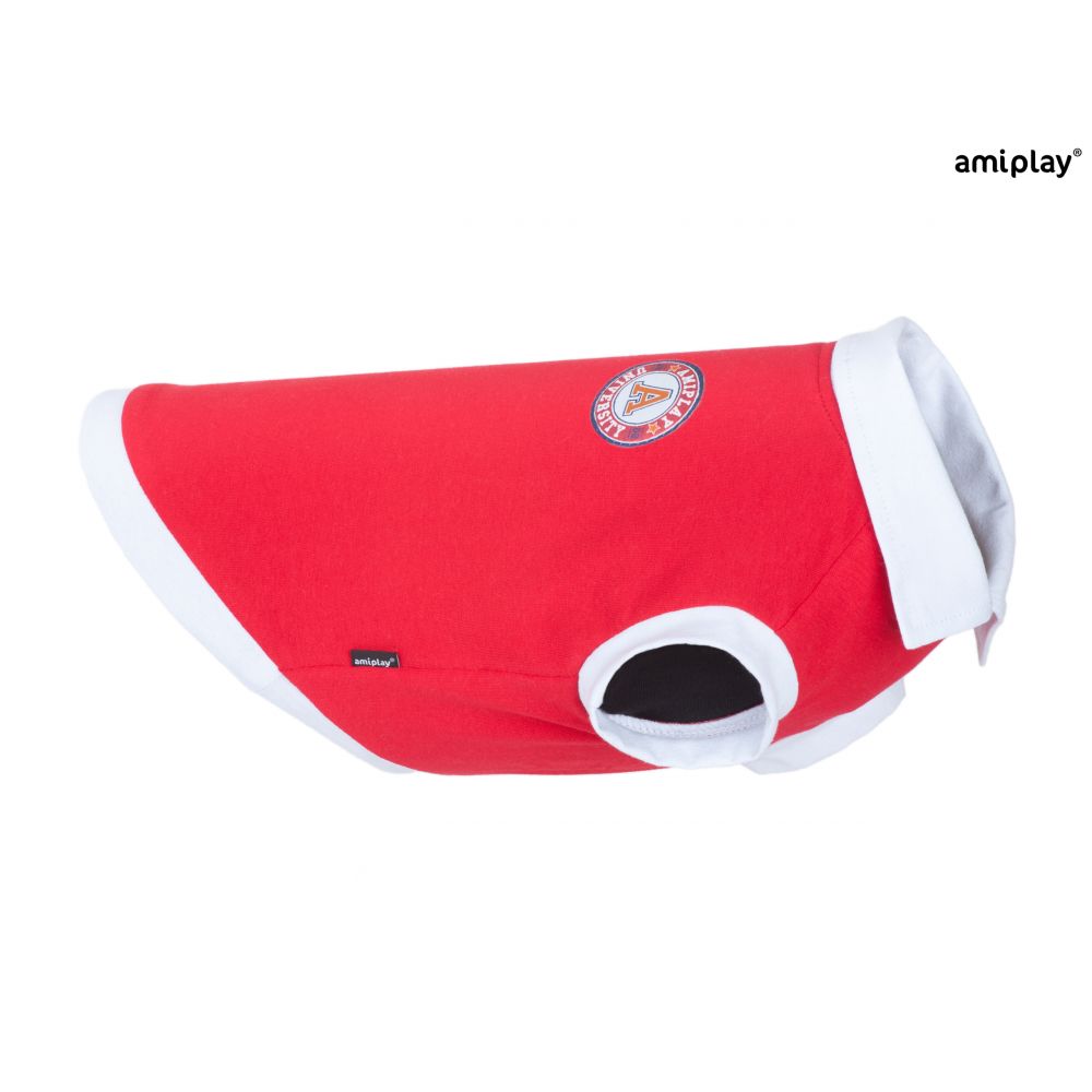 AmiPlay Koszulka Polo Oxford Czerwona 35 cm
