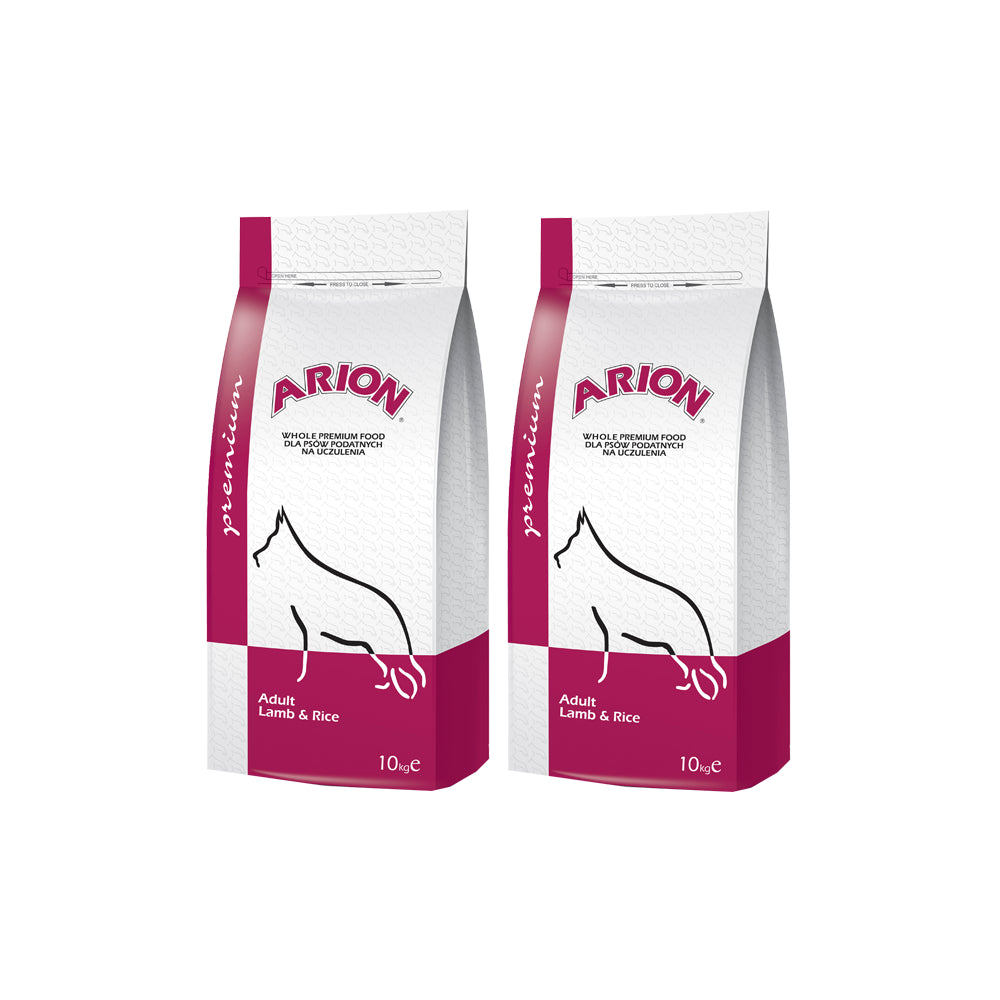 Pakiet Arion Premium Lamb & Rice Adult Jagnięcina & Ryż Karma Dla Dorosłych Psów  2 x 10 kg
