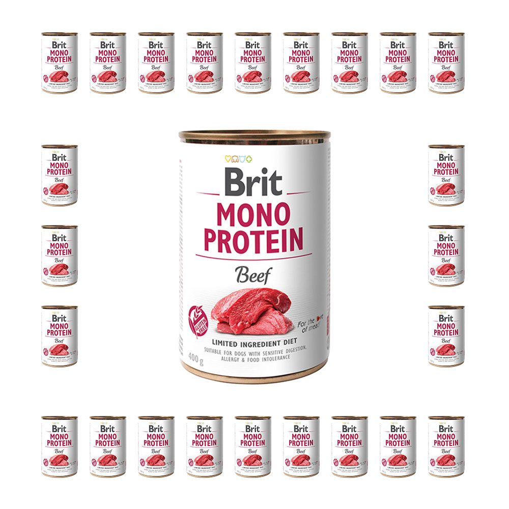 Pakiet Brit Mono Protein Beef Wołowina Mokra Karma Dla Psa 24 x 400 g