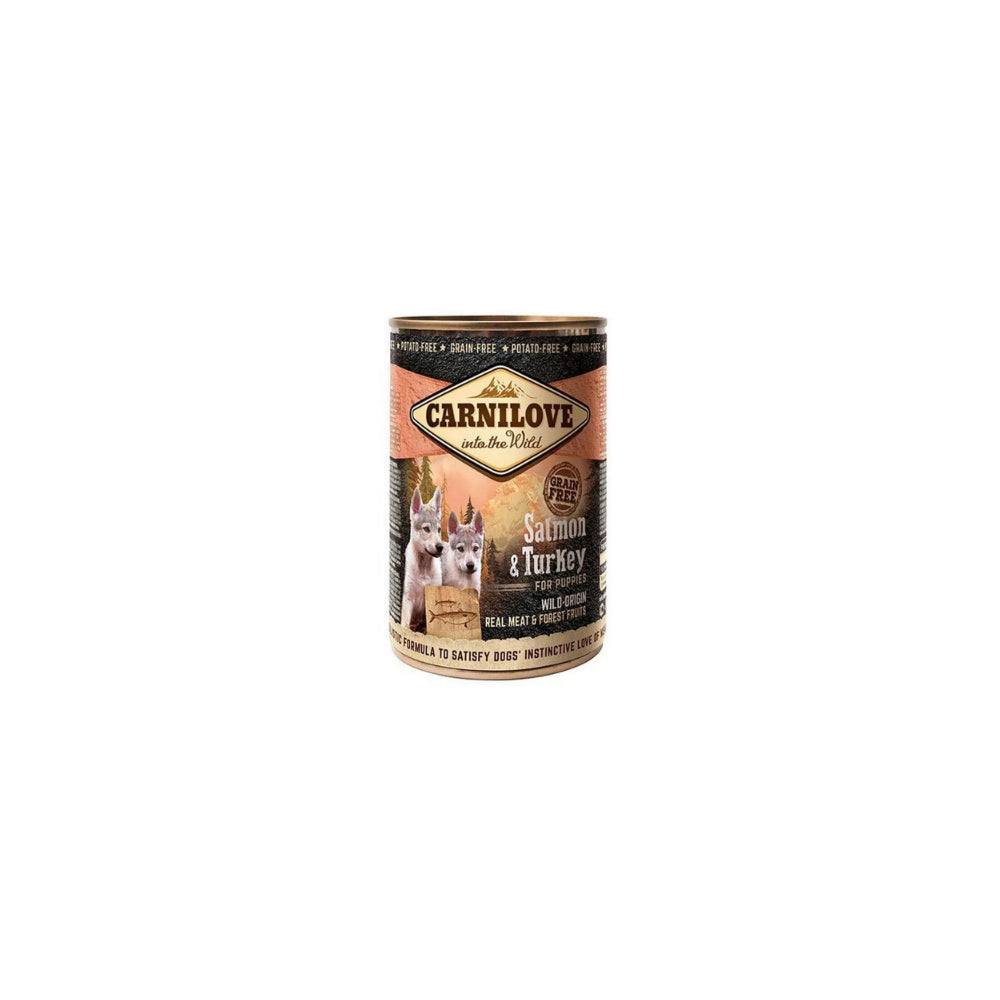 Brit Carnilove Salmon & Turkey Łosoś Indyk Bezzbożowa Puppies Karma Dla Szczeniąt 0,4 kg
