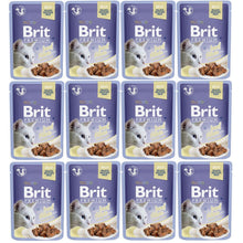 Pakiet Brit Premium Beef Fillets in Jelly Wołowina w Galaretce Mokra Karma Dla Kota 12 x 85 g