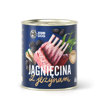 John Dog Berry Mokra Karma Dla Dorosłych Psów Wszystkich Ras Jagnięcina z Jeżynami 800 g