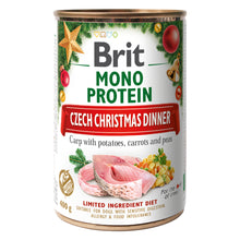 Brit Mono Protein Christmas Carp Świąteczna Kolacja Karp Z Sałatką Ziemniaczaną 400 g