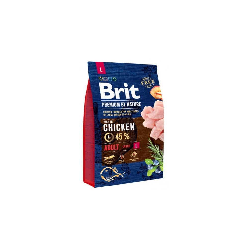 Brit Premium By Nature Chicken  Adult Karma Dla Dorosłych Psów  Dużych Ras L  3 kg