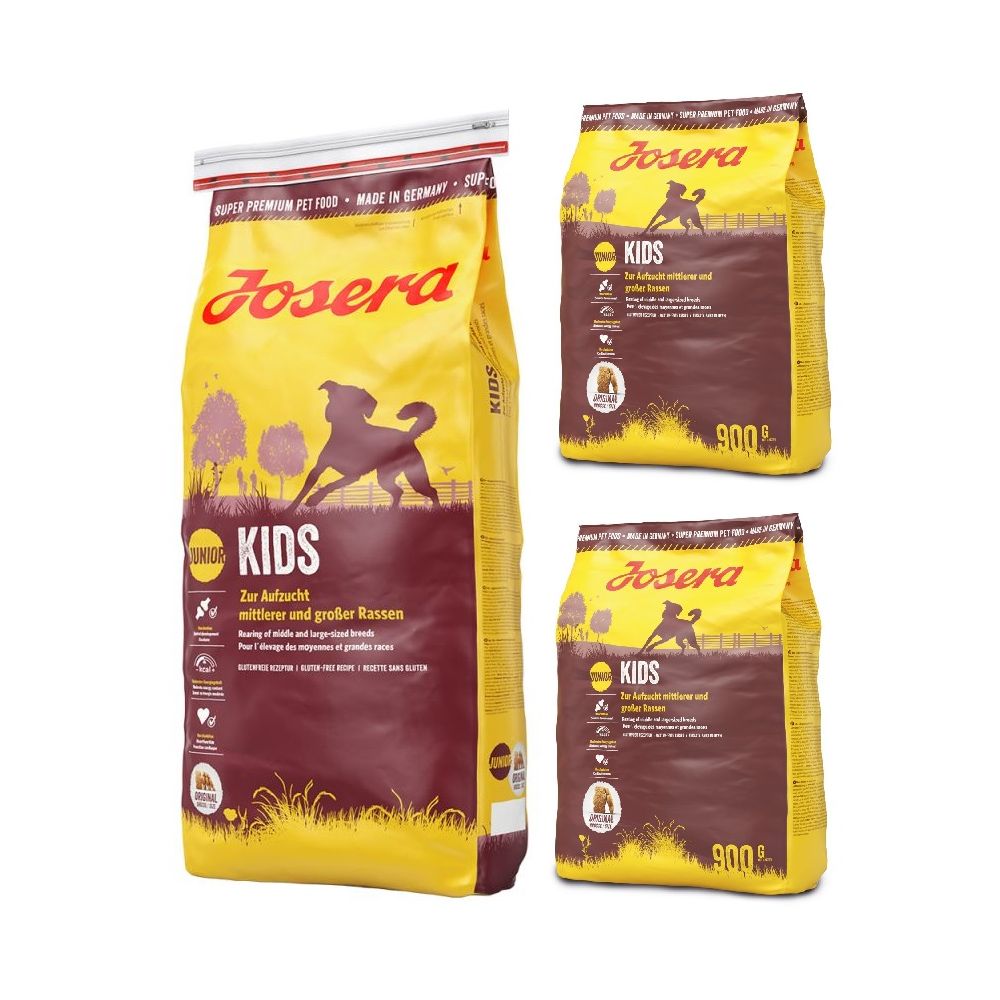Josera Kids Junior Średnie i Duże Rasy 15 kg + 1,8 kg gratis