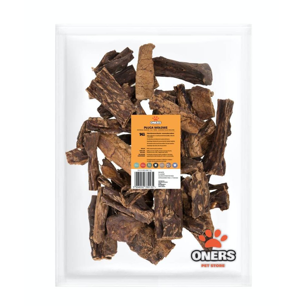 Oners Płuca Wołowe Dla Psa 1 kg