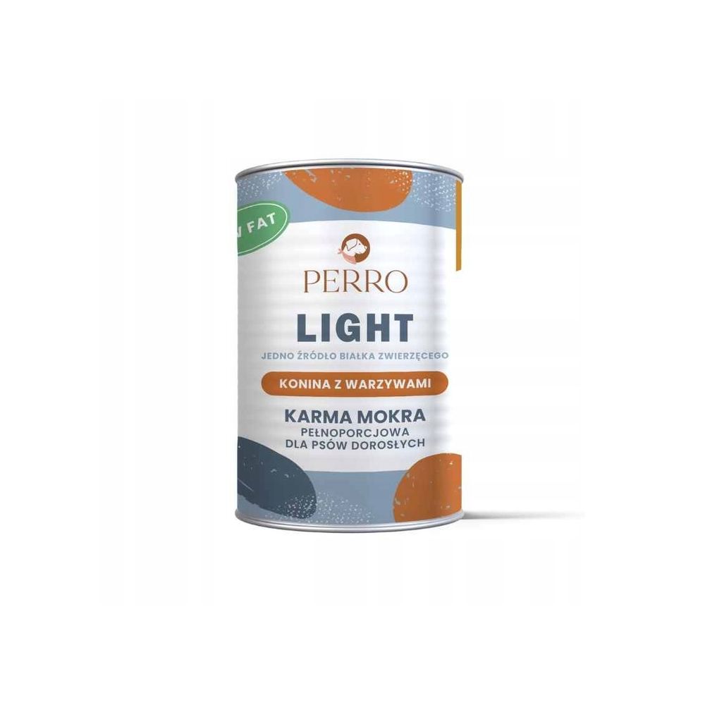 PERRO Light Konina z warzywami monobiałkowa 400g karma mokra dla psów dorosłych