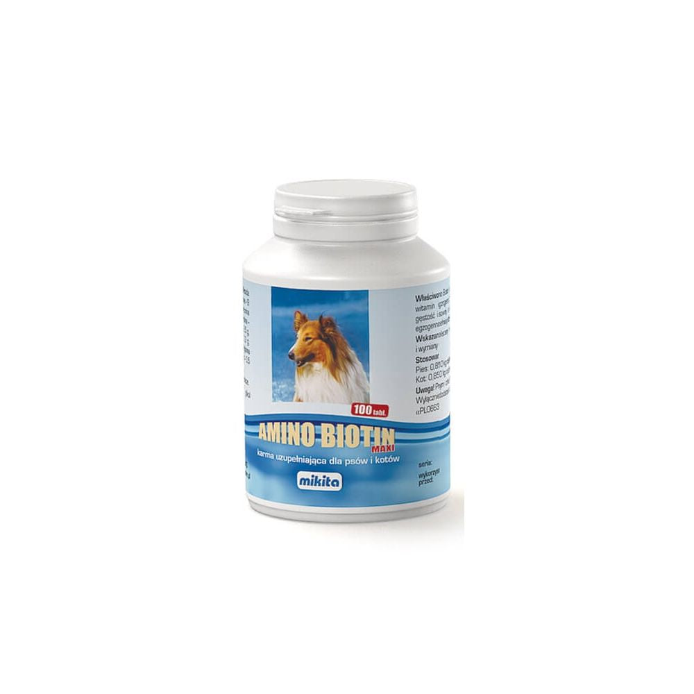 Mikita Amino Biotin Maxi Dla Psa I Kota 100 Tabletek