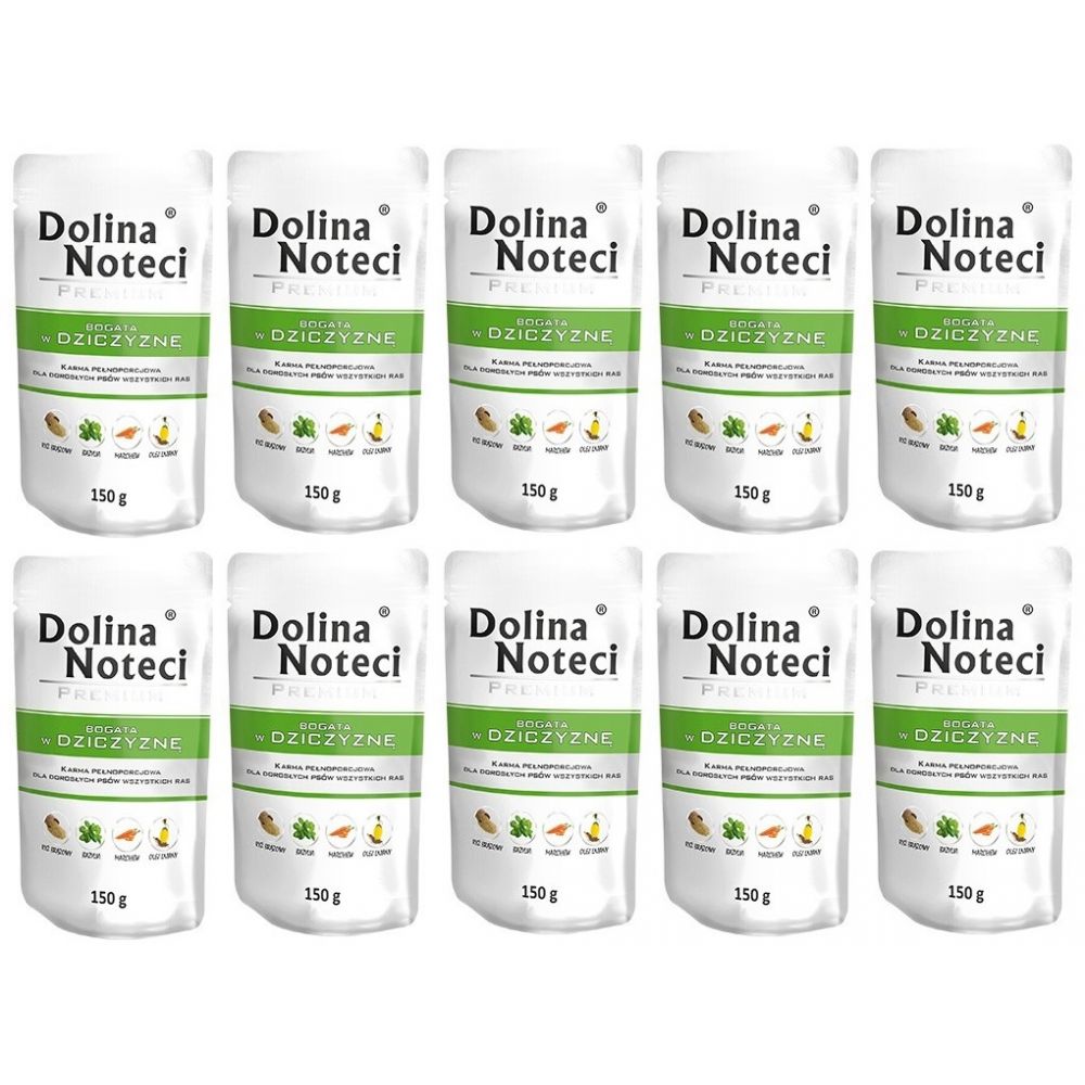 Pakiet Dolina Noteci Premium Bogata w Dziczyznę 10 x 150 g