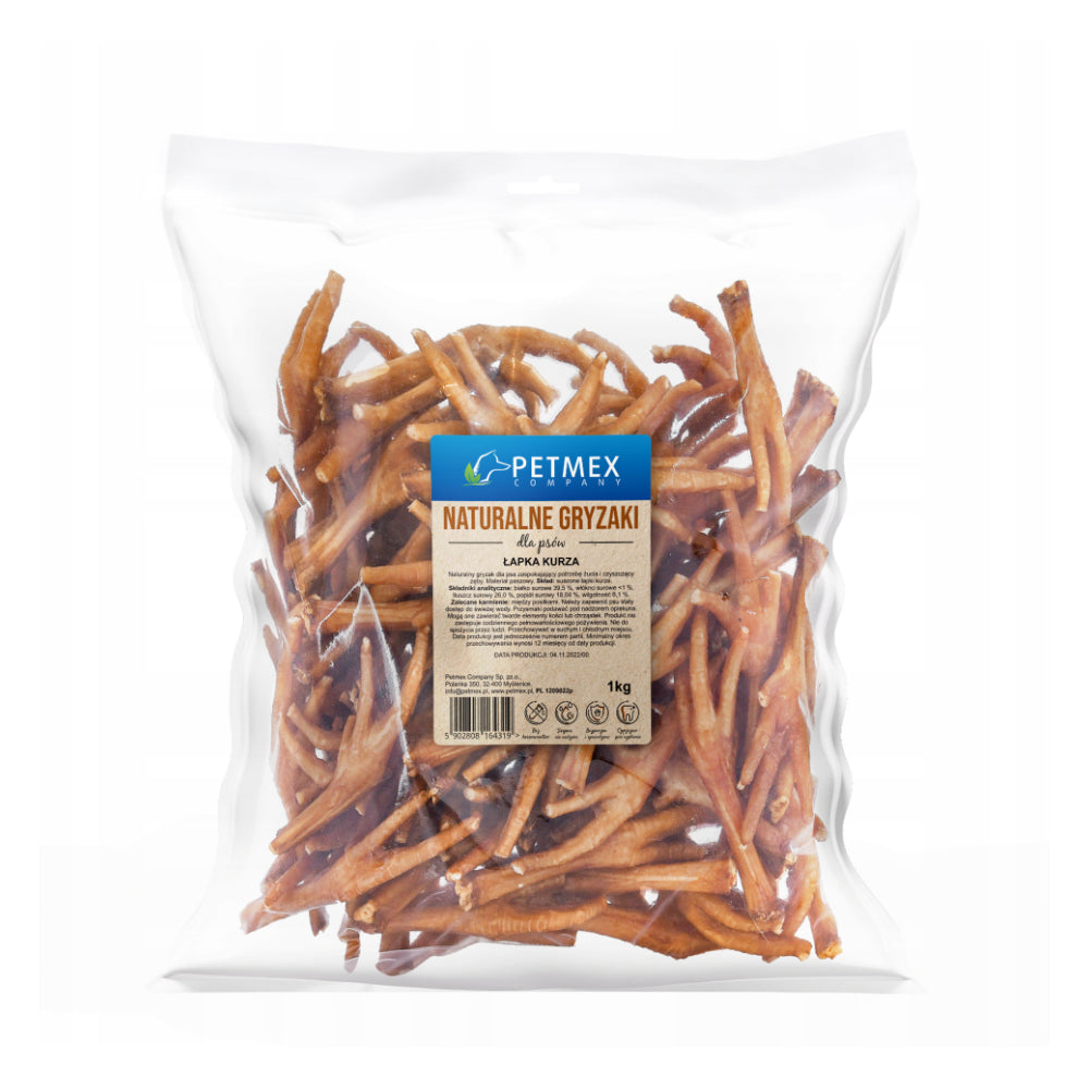 Petmex Łapka Kurza Gryzak Naturalny Dla Psa 1 kg