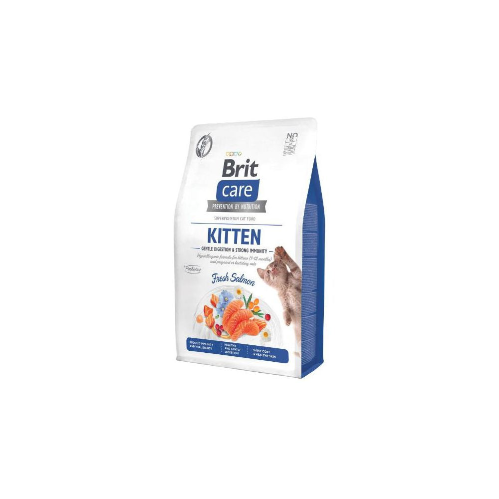 Brit Care Cat Grain-Free Kitten Gentle Digestion & Strong Immunity Łosoś Sucha Karma Dla Kociąt 7 kg