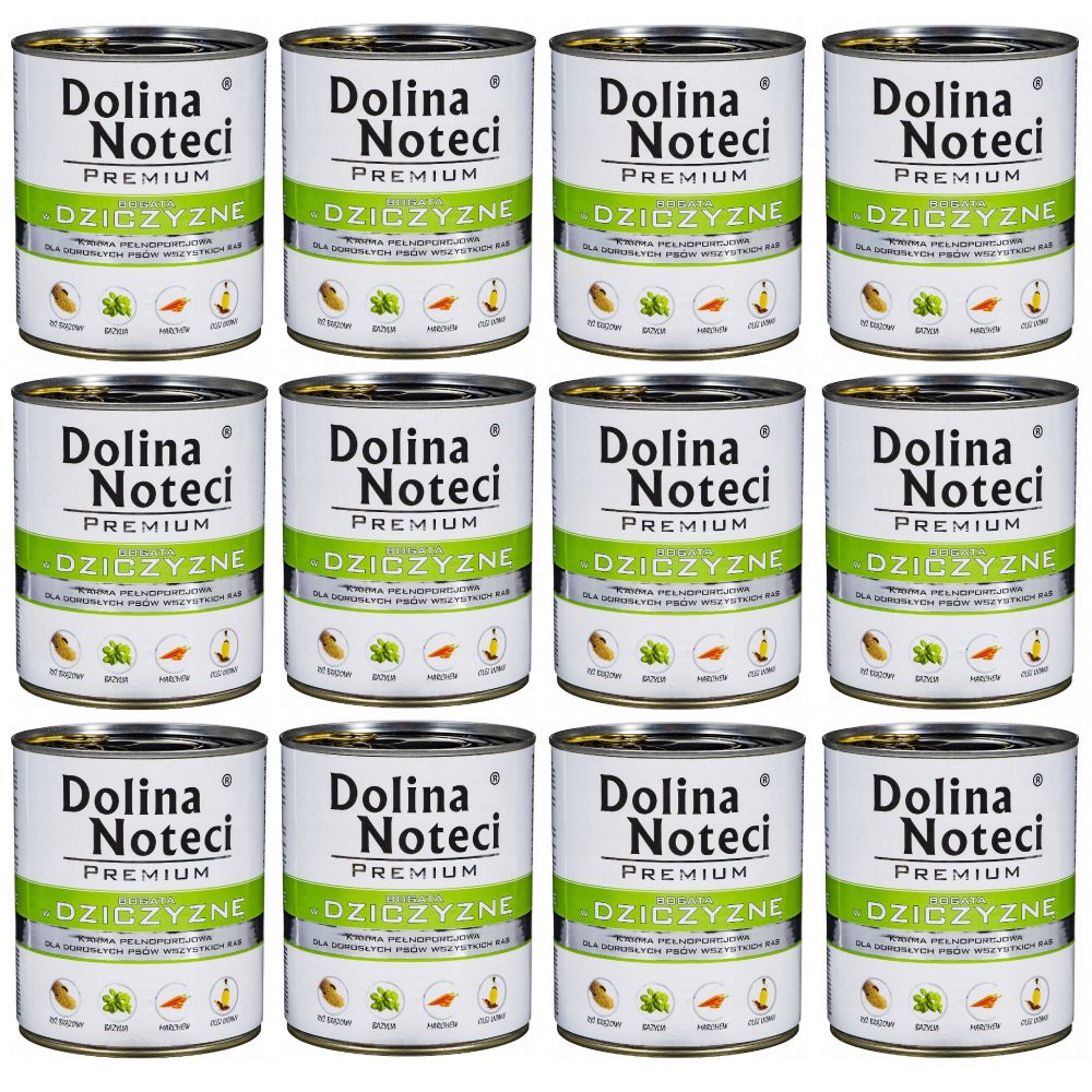 Pakiet Dolina Noteci Premium Bogata w Dziczyznę 12 x 800 g