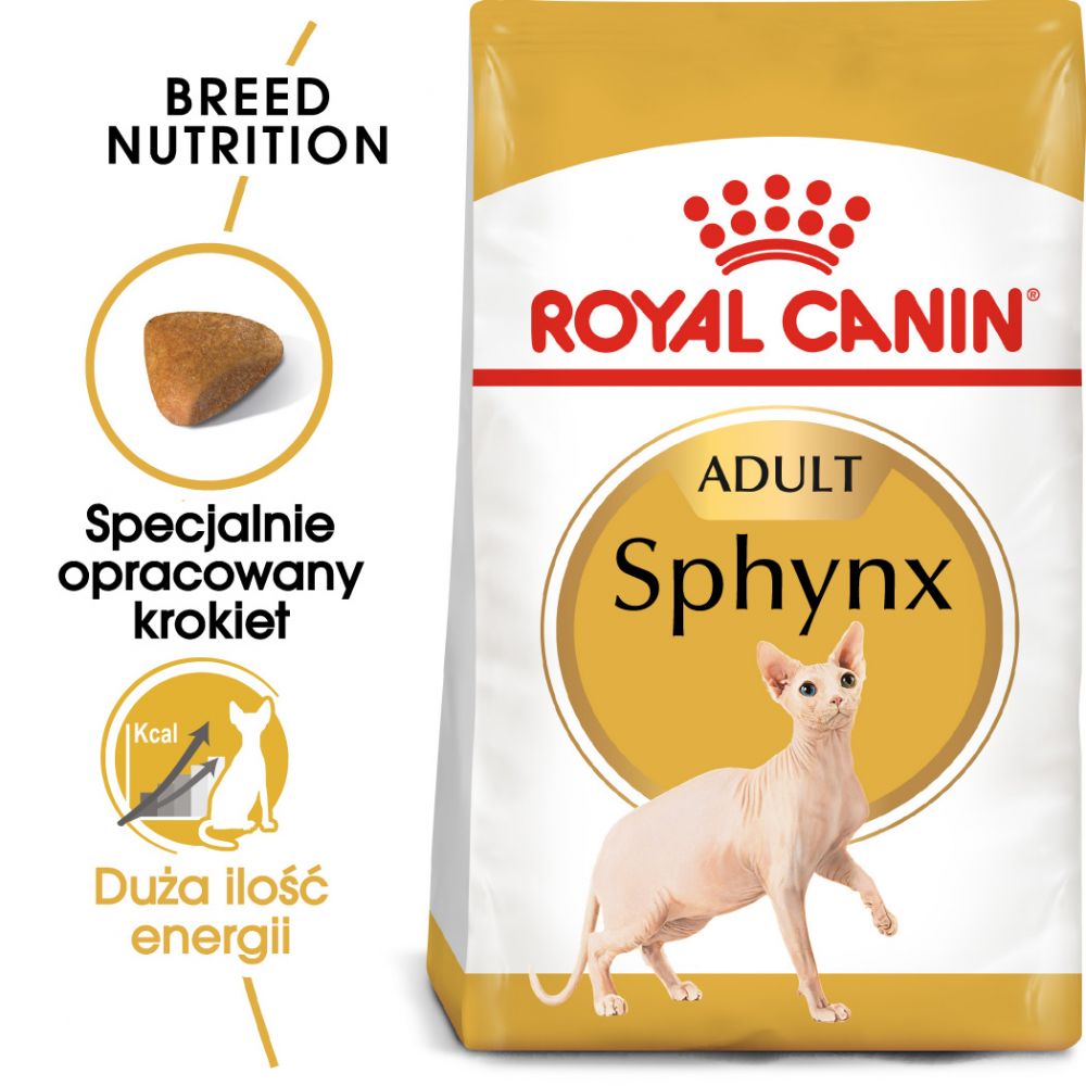 ROYAL CANIN Sphynx Adult karma sucha dla kotów dorosłych rasy sfinks 400 g