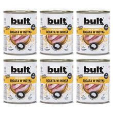 Pakiet Bult Karma Mokra Dla Dorosłych Psów Bogata w Indyka 6 x 800 g