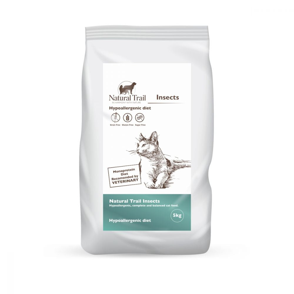 Natural Trail Insects Hipoalergiczna Sucha Karma Dla Kotów z Insektami 5 kg