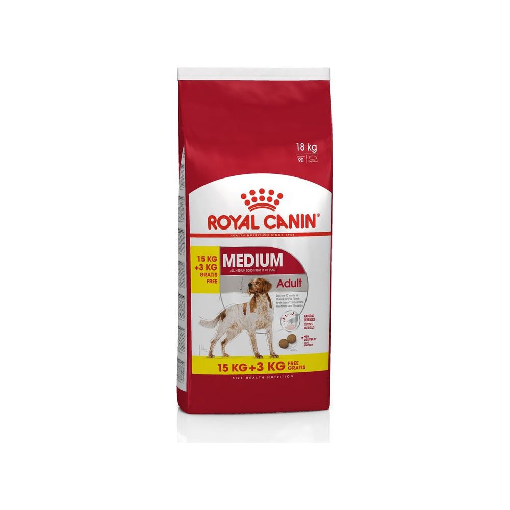 ROYAL CANIN Medium Adult Karma Sucha Dla Psów Dorosłych Ras Średnich 15 + 3 kg