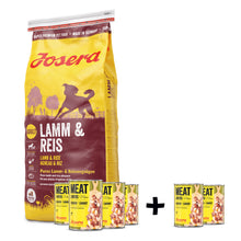 Pakiet Josera Lamm & Reis Jagnięcina 15 kg, 4 x Josera MeatLovers Kurczak z Marchewką + 2 x Josera MeatLovers Kurczak z Marchewką GRATIS!
