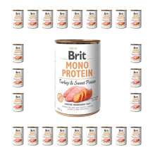 Pakiet  Brit Mono Protein Turkey&Sweet Potato Indyk Karma Dla Psa 24 x 400 g