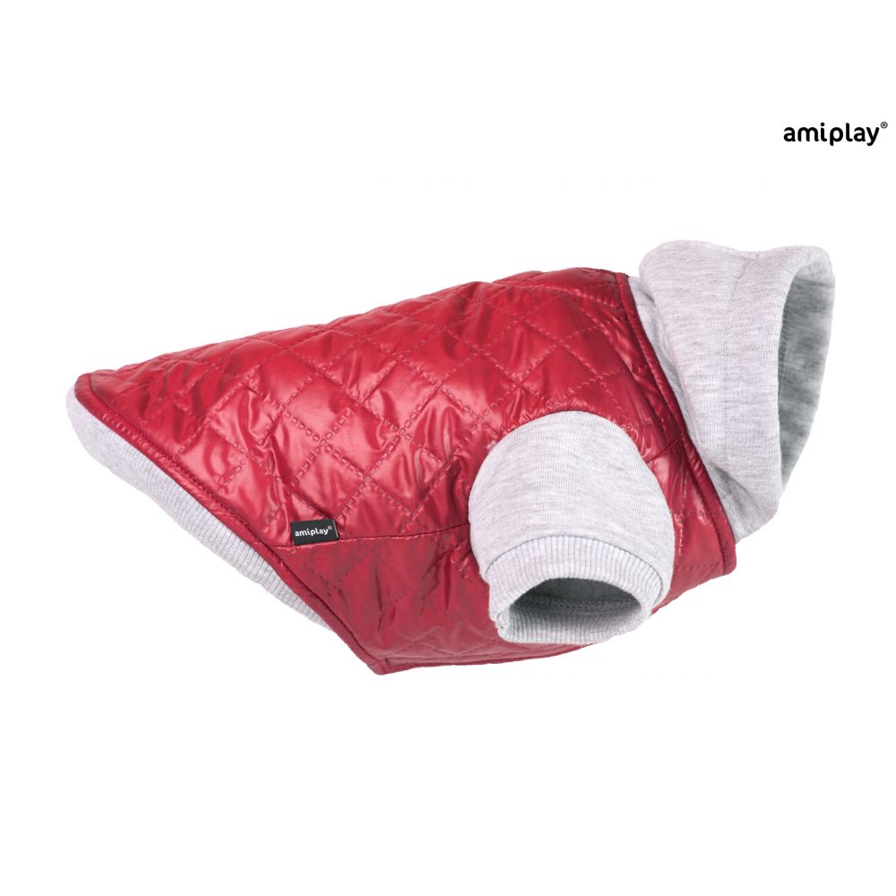 Amiplay Kurtka Z Kapturem Dla Psa Boston 29 cm Bordowa