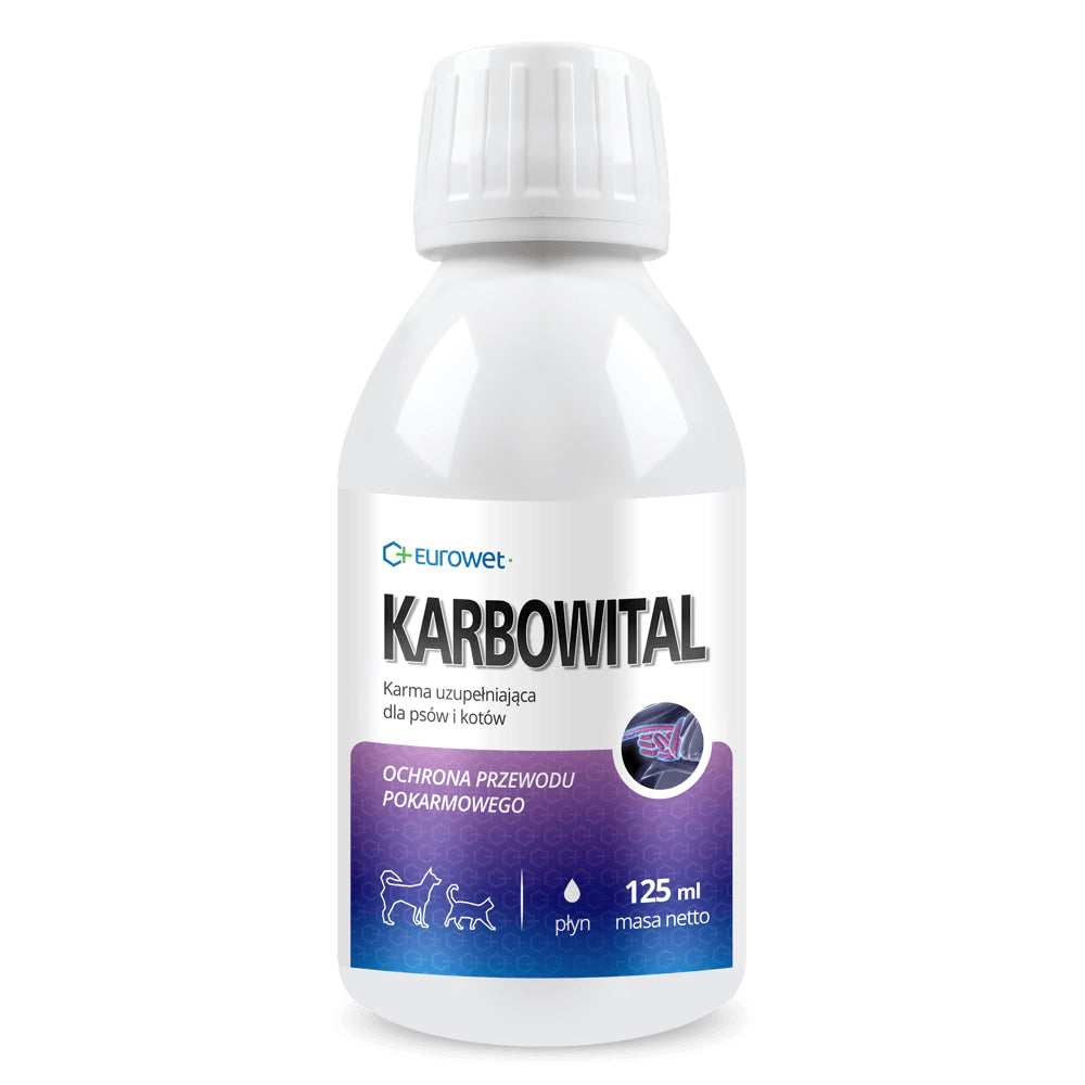 EUROWET Karbowital 125ml na Biegunki dla Psa Kota