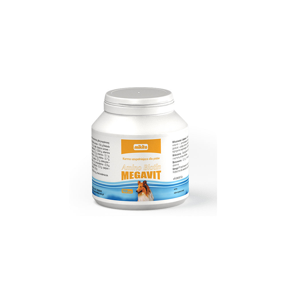 Mikita Amino Biotin Megavit Dla Psa 150 Tabletek