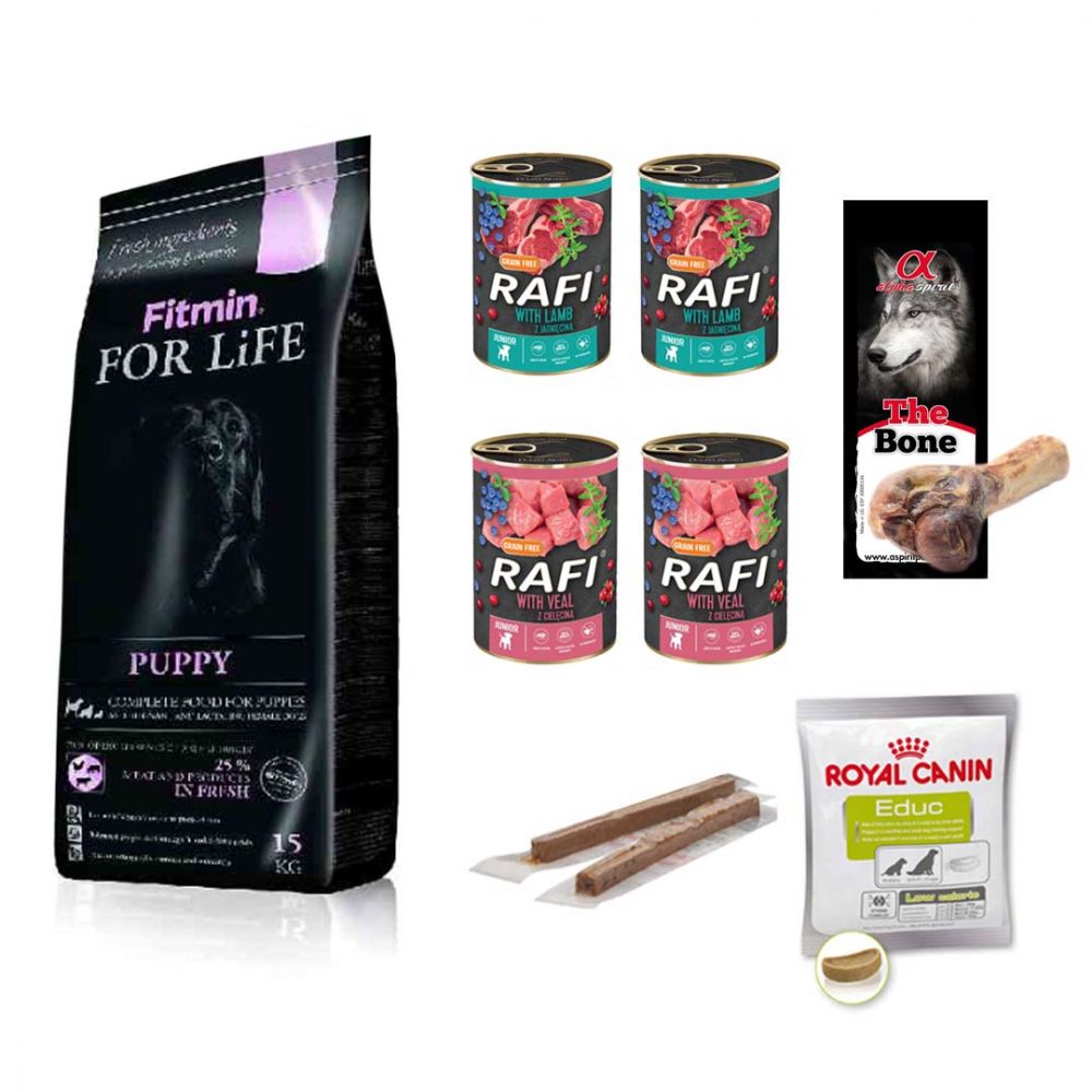 Pakiet Fitmin For Life Puppy 15 kg + 8 GRATISÓW!