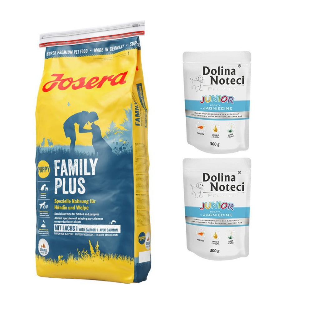 Pakiet Josera Family Plus 15 KG + 2 GRATISY od Doliny Noteci
