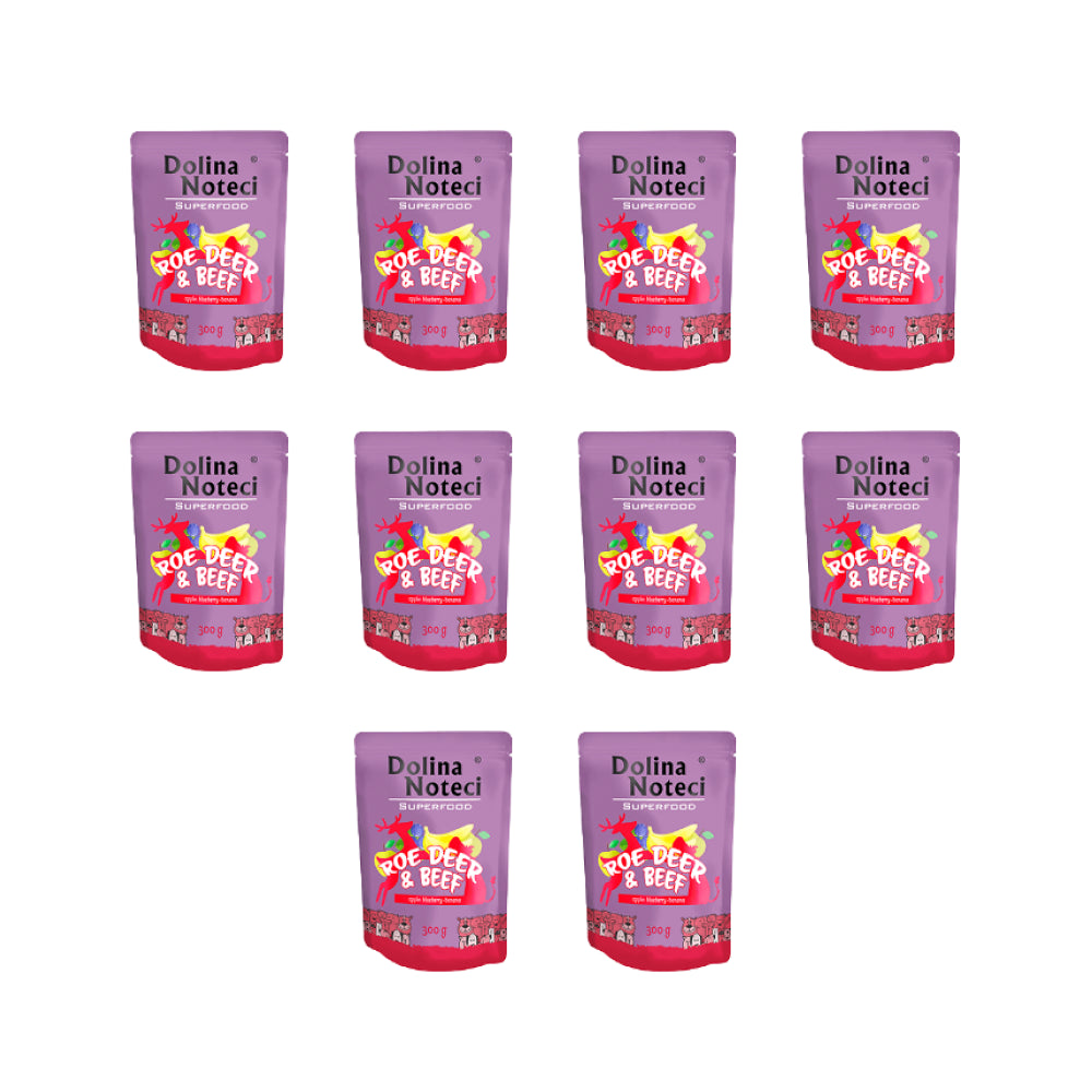 Pakiet Dolina Noteci Superfood Sarna i Wołowina 10 x 300 g